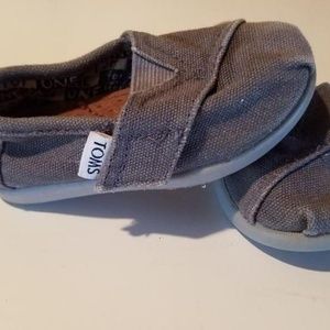 Tom's alpargata ash toddler slip on velcro T4